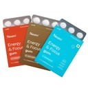 Neuro Energy & Focus Gum - Variety/Trial Pack | All 3 Flavours in one pack | Natural Caffeine + 60 mg L-Theanine + Vitamin B6 & B12 | 27 Gums | Peppermint, Iced Coffee and Cinnamon Flavour