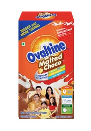 OVALTINE Malted Health Drink Chocolate Flavour Powder, Nutrition Drink Powder, Rich Malt & Cocoa Taste, Tasty Milk Mix Drink, Daily Energy & Growth Beverage for Kids & Adults, 450g (Pack of 1)