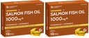 Carbamide Forte Omega 3 Fish Oil Capsules Softgel 1000mg with Vitamin D & E | Omega 3 Supplement Softgel For Men & Women | Salmon Fish Oil Omega3 Supplement For Heart, Joints, Bones & Skin - 10 Softgels