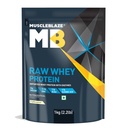 MuscleBlaze Raw Whey Protein Concentrate, Unflavoured, 1kg