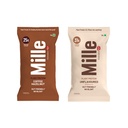 Mille Plant Protein Powder | 31g Unflavoured & 25g Coffee Hazelnut Protein Trial Pack| Made with Fermented Yeast Protein Powder | No Bloat Vegan No Added Sugar | 38g Trial Pack x 2