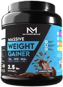 Nutrimuscle Massive Weight Gainer Powder for Men & Women – Chocolate Flavour | 1.134 Kg (2.5 lbs) | High Calorie Mass & Muscle Gainer with Complex Carbs, Protein Blend & Essential Vitamins