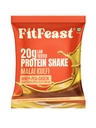 FitFeast Protein Shake Sachet - Pack of 7 | 20g Triple Blend Protein Per Serve| 45:35:20 Whey, Pea & Casein Blend | No Maltodextrin | 0 Added Sugar | As Seen on Shark Tank (Malai Kulfi)