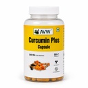 AVW Curcumin Plus 500mg Capsules | Anti inflammatory Supplement for Adults | With Turmeric & Black Pepper with Enhanced Bioavailability for Joint & Immune Support 60 Capsules
