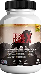 Tribal Force X Ekstra Strength Natural Supplement, 60 Tablet, Gluten Free, Non-GMO, 30 Day Supply (1)