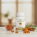 Sea Buckthorn Oil Capsules 500mg | Prostate Health & Urinary Support for Men | Omega 3 6 7 9 | Hippophae Rhamnoides Extract | Anti-Inflammatory Supplement | 30 Softgels