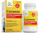 Terry Φυσικά Curamin Extra Strength - Curcumin & Boswellia συμπλήρωμα για την υγιή υποστήριξη της κυκλοφορίας - Turmeric συμπλήρωμα για την υποστήριξη αρθρώσεων, μυϊκή υγεία & παραγωγή ενδορφίνης - 60 δισκία
