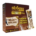 STROOM Protein Bar Pack | Cookie Crunch Delight | 10g Protein Bar | 6 Bars