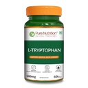 Pure Nutrition L-Tryptophan 500mg, 60 Veg Capsules | Supports Relaxation, Stress Relief, Sleep Quality & Mood Balance | Natural Amino Acid Supplement
