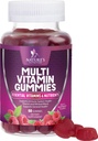 A Vitamins A, C, D, B12 - Günlük Beslenme Desteği için Vitaminler ve Mineraller için Çokvitaminler - Doğanın Çok VIT Vitamini - 60 Gummies