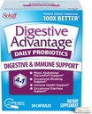 Digestive Advantage Probiotics for Digestive Health, Daily Probiotics for Women & Men, Supports Gut Health, Occasional Bloating & Diarrhea, Minor Abdominal Discomfort, & Immune Support, 50ct Capsules