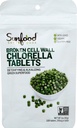 Sunfood Superfoods Chlorella Tablets - Chlorophyl, Chlorella Supplement, Chlorophyll Pills, Caps Scoken Cell Wall Algae, Non GMO, Vegan - 2 oz Bag