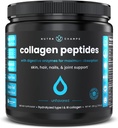 Collagen, Toz - Geliştirilmiş Aborpsiyon, Double Hydrolyzed, Grass Fed, Keto Protein Tozu C - Saç Büyümesi için Premium Supplement, Skin, Nails, Ortaklar ve Bones, Unflavored