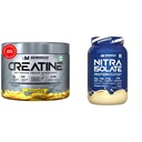 Bigmuscles Nutrition Creatine [155g, 50 Servings]|Mango Martini | Micronized Creatine Monohydrate | Bigmuscles Nutrition Nitra Isolate [1kg, Malai Kulfi] | 32g Protein | 10g EAA | Whey Protein with