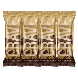 Green Protein Crave Plant Protein Bars Chocolate Vanilla Crunch (Pack of 4) | 15g Protein, Zero Added Sugar, High in Fiber | Crunchy Wafer Bar | Decadent Sugar-Free Chocolate, Creamy Nut Butters | Tastes like a Cheat Meal | 100% Vegetarian & Gluten-Free | No Palm Oil | 200g