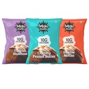 Mojo Bar Protein Bombs Variety Pack | Peanut Butter, Hazelnut & Mocha | Daily Protein Snack | 10g Protein | Pack of 6 x 40g Protein Balls | Vegan, Gluten Free & No Preservatives