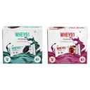 Whey91 Cookies & Cream Protein Bar, 10g Protein & 2.7g Fiber in each, No Preservatives, No Artific | Whey91 Strawberry Splash Protein Bar, 10g Protein & 3.9g Fiber in each, No Added Preservatives, No