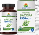 Brieofood Organic Bakopa 1500mg, 45 Μερίδες, Χορτοφαγικά, Χωρίς Γλουτένη, 90 χορτοφαγικά δισκία...