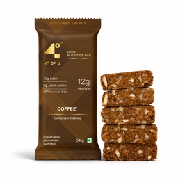 4 Degrees of U Women’s Wellness Protein Bar, Coffee | 12g Protein with No Added Sugar | 10g High Fibre, Calcium & Vitamin D3 | Pack of 1 (54g)