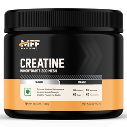 MyFitFuel Creatine Monohydrate 200 Mesh [Micronized], (100 gm) Mango