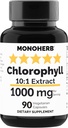MONOHERB Chlorophyl Extract 1000 mg - 90 Κάψουλες χορτοφάγων