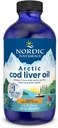 Nordic Naturals Arctic Cod Liver Oil, Orange - 8 oz - 1060 mg Total Omega-3s with EPA & DHA - Heart & Brain Health, Health Immunity, General Wellness - Non-GMO - 48 Servisler