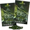 RECOVERYbits Organic Chlorella Algae Tabletleri, Superfood, Pure Green Algae, Yüksek Protein ve Fiber, Chlorophyll, Cracked Hücre Duvarı Immune Boosting ve Detox için, Non-GMO, 60 Tabletler