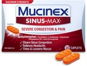 Mucinex Sinus-Max Severe Congestion Relief Caplets, 20 Kont