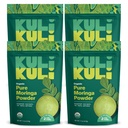 Kuli Moringa Oleifera Organic Leaf Toz & Green Smoothie,% 100 Pure USDA sertifikalı & Non-GMO Moringa Toz, Keyifler, Çay ve Yiyecek, 4 Pack
