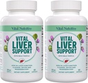 Vital Liver Support - Premium Liver Cleanse Detox & Tamir Formula ile Süt Butle Destekler Canlı Sağlığı ve Detox Cleanse