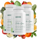 3 pck Nature's Sustenance Daily Greens, Daily Fruit and Veggies Supplement - Enhancee Energy, Mental Clarity - Fruits and Fruits Supplements - US Made, Vegan-Friendly - 90 Servings.