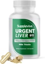 Urgent Liver 911 Herbal Liver Support Supplement Liver Cleanse Detox & Formula with Milk Thistle Silymarin Dandelion Root and Artichoke Extract for Liver Health, 60 Capsules (1)