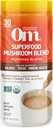 Om Mushroom Superfood Morning Energy Blend Mushroom Powder Drink, 8.47 Ounce Canister, Coffee Free Energy Drink with Cordyceps, Vitamin D2, Agaricus Bisporus, Lion's Mane, Rhodiola, και Turkey Tail