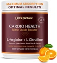 Life's Fortune 5000 mg L- Arginine Supplement Toz & 1000 mg L-Citrulline, Yüksek Potency Nitrik Çimento Sağlık ATM, Endurance, Workout Performance, Natural Orange Flavor (20 hizmet)