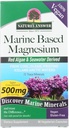 Nature's Answer Marine Based Magnezyum, Super Mechanicd 500 mg | Plantive | Red Algae & Sea Deriwaterved | Alkol Özgür & Gluten-Free | Vegetarian Capsules 90ct