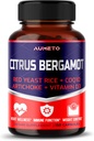Citrus Bergamot Supplement with Red Yeast Rice, CoQ10, Artichoke, Vitamin D3 - Support General Circulation Wellness and Immune System (150 $ 1))