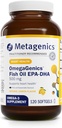 Metagenics OmegaGenics EPA-DHA 500 - Yüksek Potency Fish Oil Supplement for Cardiovascular Health* - Sustainable Sourced & Pure Tested - Non-GMO & Gluten-Free - 120 Softgels