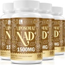 1500 MG Liposomal NAD+,% 98+ Aborpsiyon, NAD+ TMG ile Kadınlar ve Erkekler için, Aging Savunma, Hücre Enerji, Kalp ve Beyin Fonksiyonları için, 240 Softgels