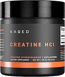 Kaged Creatine HCl σκόνη, Unflavoured, οικοδόμηση μυών και συμπλήρωμα αποκατάστασης, πατενταρισμένο Formula, εξαιρετικά διαλυτή σκόνη, 75 εξυπηρετούν