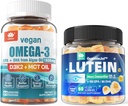Χωρίς ζάχαρη Lutein 20mg 40mg & Vegan Omega3 Gummies 1280mg