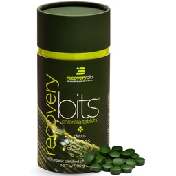 RECOVERYbits - Βιολογικά Δισκία Chlorella - Φυτικές Άλγες Superfood - Χλωροφύλλη - Ρωγμή Τοίχωμα κυττάρων - Ενέργεια - Ανοσοποιητικό Σύστημα - Detox - Keto - Vegan - Μη ΓΤΟ - Μικρό Κάνιστρο - 360 Δισκία