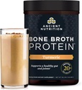 Eski Beslenme Çimi Fed, Cage Free, Bone Broth protein Toz, 20g protein, Hydrolyzed Collagen,, Keto & Paleo Friendly, Supports Joint & Gut Health, Turmeric, 20 Servisler