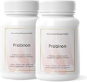 Nourished Natural Health ProbIron - Γυναικείο προβιοτικό + συμπλήρωμα σιδήρου Ενισχυμένο με βιταμίνη C και χαλκό - Vegan Formula για την ενέργεια και την πυγμή ευεξίας - 60 κάψουλες