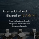 NAOMI Μαγνήσιο Γλυκινικό - Βιοενεργό Πλήρως Αντιδραστικό Premium Υψηλή Απορρόφηση - Υποστηρίζει τους μυς, τα νεύρα, και την υγεία της καρδιάς - Chelamax Μαγνήσιο Διγλυκινικό - 90 κάψουλες, 45 ημέρες προσφοράς