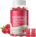 Magnezyum Glycinate Gummies 700 mg, Sugar Free Magnezyum Glycinate, Magnezyum Kompleksi P Properties Supplement with P properties, VitaminD, B6 for Calm Support & Sleep for Yetişkinler - 60 Raspberry Gummies