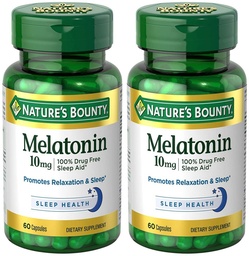 Melatonin 10 mg, 2 Şişe (60 Kont)