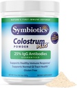 Symbiyotiks Colostrum Plus Toz 21 oz (597 g) - Immunity Support - The Athletic Performance and Optimal Iron Levels - Immunoglobulin - 25% lgG Antibodies - Gluten Free