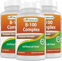 En İyi Doğallar B 100 Komplek 120 Tablet (B Kompleks Vitaminleri) (120 Kont (Pack of 3))