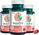 Neuriva Original Brain Health Support Strawberry Gummies (50 Count), Brain Support with Phosphatidylserine & Decaffeinated, Klinik olarak Proven Kahve Kirası (Paket 3 )