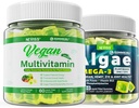 Vegan Omega 3 Gummies 1000mg με Vegan Multivitamin για γυναίκες άνδρες με σίδηρο, βιταμίνη B12, A, D3, K2, Algae Omega 3, μαγνήσιο, ψευδάργυρος